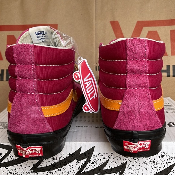 Vans Og Sk8-Hi Lx Heiry Suede Cerise/Apricot WMNS - Picture 14 of 16